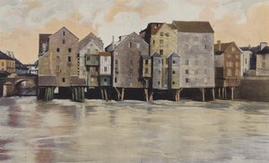 Meaux, Old Mills on the Marne by French Photographer