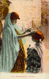 Muslim woman and child by French Photographer