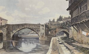 Nerac, Bridge over the Baise by French Photographer