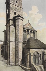 Neufchateau, Church of Saint-Christophe, West Side by French Photographer