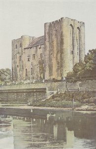 Niort, Castle, View from the Left Bank of the Sevre-Niortaise by French Photographer