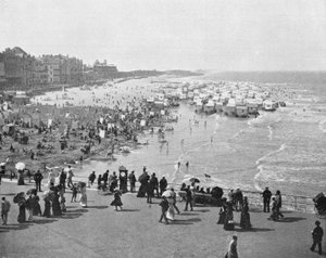 Ostende - The Kursaal and the Beach by French Photographer