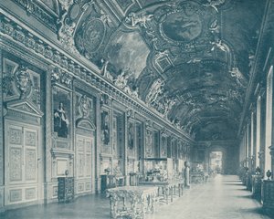 Paris: Gallery of Apollo, Louvre Museum, looking North by French Photographer