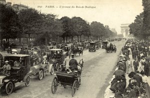 Paris, The Avenue of the Bois de Boulogne by French Photographer