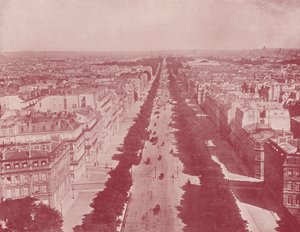 Paris: Perspective of the Champs Elysees by French Photographer
