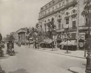 Paris: Theatre of the Renaissance and Porte St Martin by French Photographer