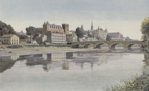 Pau, General View from the Left Bank of the Gave by French Photographer