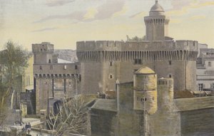 Perpignan, The Castillet, Exterior Side by French Photographer