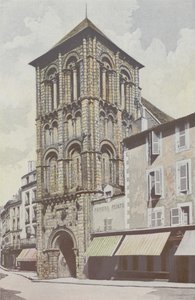 Poitiers, Saint-Porchaire Church, Bell Tower by French Photographer