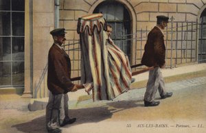 Porters Carrying a Patient at Aix-Les-Bains