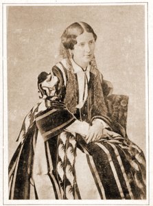 Portrait of Elisabeth Felix called Mademoiselle Rachel in 1851, French tragedian by French Photographer