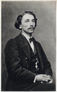 Portrait of Etienne Mallarme dit Stephane Mallarme in 1862, French poet. Photography by French Photographer