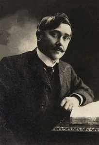 Portrait of Maurice Maeterlinck (1862-1949), playwright, essayist, French-speaking Belgian poet