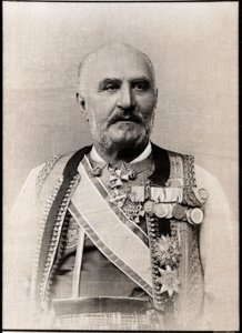 Portrait of Nicolas I, Prince of Montenegro by French Photographer