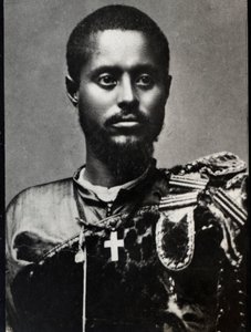 Portrait of Ras Makonnen, general and governor of Harar province in Ethiopia by French Photographer
