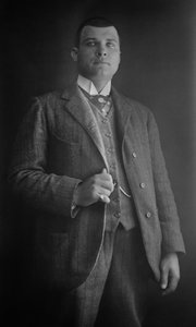 Portrait of man, Bourmont region in Haute-Marne, circa 1880. Photography. Ducos Collection.