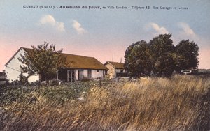 Postcard depicting the house of Henri Desire Landru (1869-1922) at Gambais by French Photographer