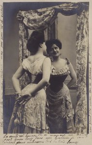 Pretty Girl Admiring Herself in the Mirror by French Photographer