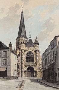 Puiseaux, Church, Overall West by French Photographer