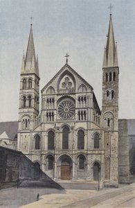 Reims, Saint-Remi Church, West Facade by French Photographer