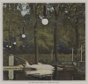 Roller coaster at the Jardin de Paris by French Photographer