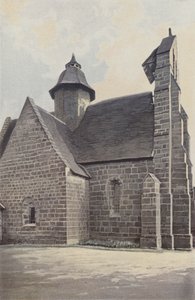 Saint-Cyr-la-Roche, Church, North View by French Photographer