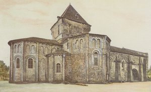 Saint-Maurice, Church, North View by French Photographer
