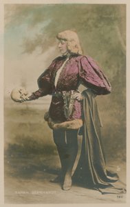 Sarah Bernhardt in costume as Hamlet by French Photographer