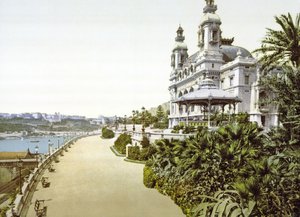 Side view of Monte Carlo Casino in Monaco by French Photographer