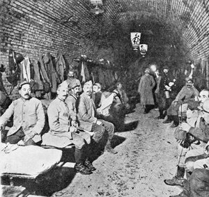 Sleeping Quarters in Douaumont Fort by French Photographer