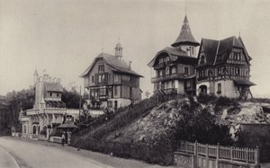 The Village Suisse and the rue Saint-Jean, Le Touquet, in 1893 by French Photographer