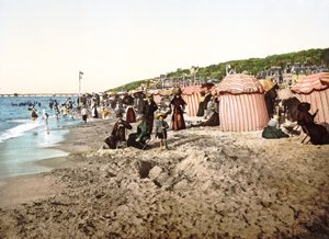The beach at Trouville in France