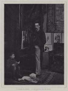 The painter of children: French artist Jean Geoffroy in his studio