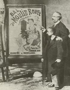 Toulouse-Lautrec with a director of the Moulin Rouge, Paris by French Photographer