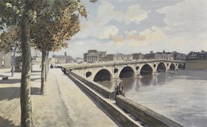 Toulouse, Pont-Neuf, Upstream View from the Left Bank of the Garonne by French Photographer