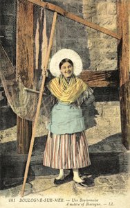 Traditional dress of Boulogne by French Photographer