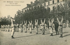 Troops Drilling in Orleans by French Photographer