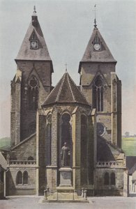 Varzy, Church, Apse and Bell Towers by French Photographer