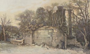 Vernegues, Ruins of the Chapel Saint-Cesaire and the Temple of the Maison-Basse by French Photographer