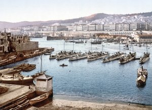 View of Algiers Harbour from the Admiralty by French Photographer