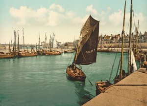 View of Calais Harbour, 1890-1900