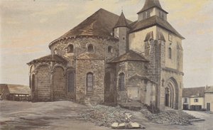 Vigeois, Church, Apse and Transept by French Photographer
