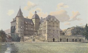Vizille, Lesdiguieres Castle, View of the Park by French Photographer