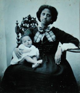 Wife of Elysee Reclus (1830-1905), c.1860 by French Photographer