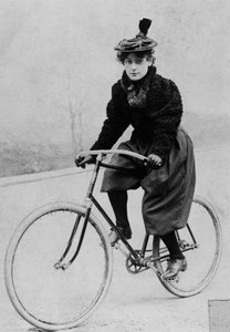 Woman on a bicycle, 1894