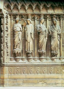 The Annunciation and the Visitation (detail) by French School