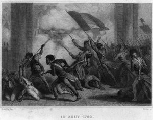 10 August 1792 (Fall of the Monarchy) by French School