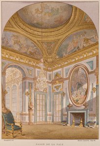 17th Century Salon de la Paix, Chateau de Versailles (from Dictionnaire de Lameublement et de la Decoration by Henry Havard, Volume 4, Plate 36) by French School