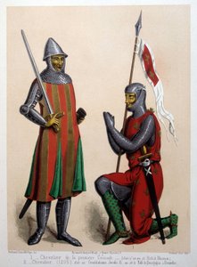 1. Knight of the First Crusade (1096); 2. Knight (1295) by French School
