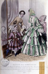 2 women and a girl: Fashion - in Magazine des damoiselles, May 25 by French School